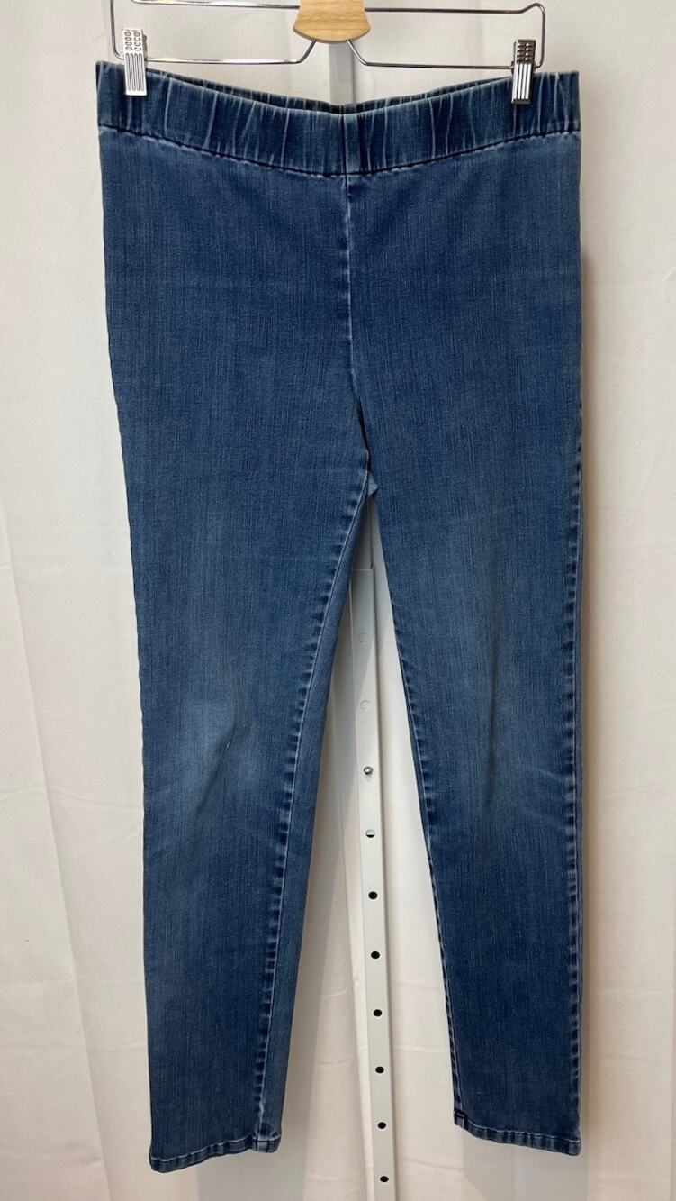SOFT SURROUNDINGS Size M Tall MT Pull On Skinny Jeans Stretch Denim 44848 Blue
